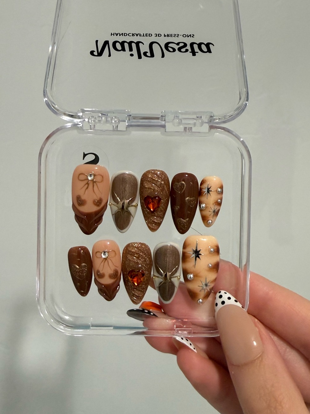 Fall Mocha Press-on Nails